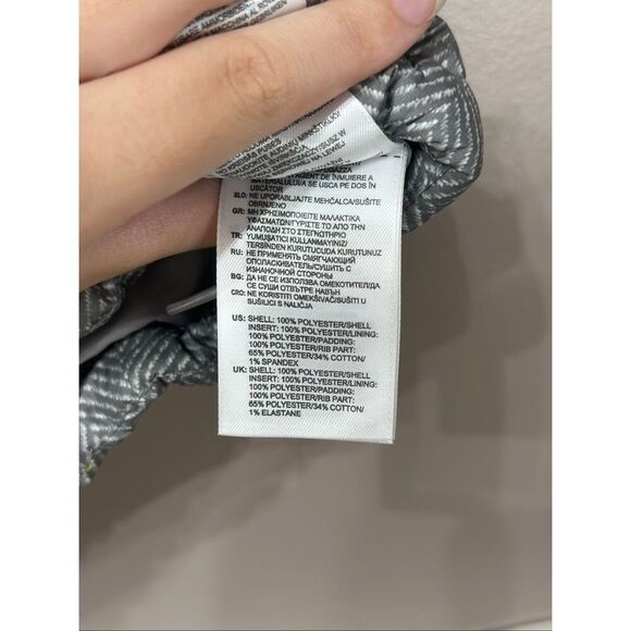 NWOT Adidas Neo Sports Padded Yellow & Gray Puffer Vest Women's Small - Picture 6 of 11